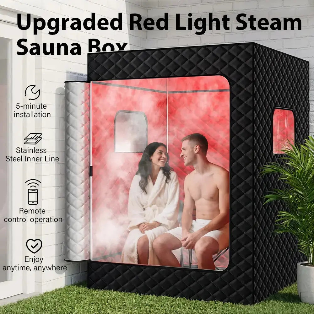 KASUE 2 Person Sauna Box with dual steam generators